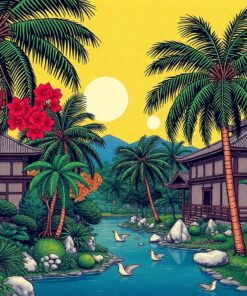 Palm Trees Paint Numbers