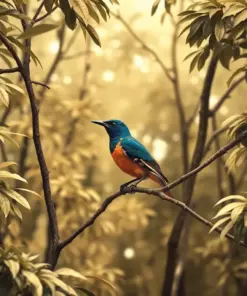 Bird In Sepia Canopy Paint By Numbers