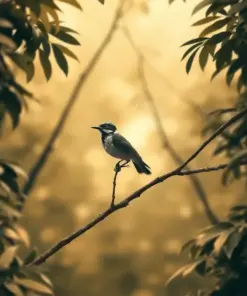 Bird In Sepia Canopy Paint By Numbers