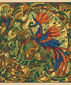 Bird Of Paradise Music Paint By Numbers
