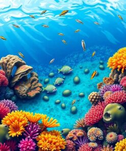 Birdseye Pacific Island Reef Paint By Numbers