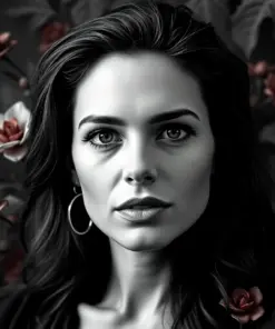 Black And White Nadine Visser Paint By Numbers