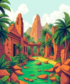 Tropical Ruins Paint Numbers