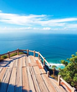 Bleached Timber Ocean Overlook Paint By Numbers