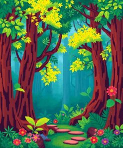 Lush Foliage Paint Numbers