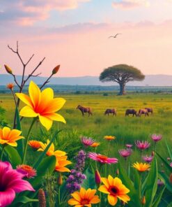 Savannah Flora Paint Numbers