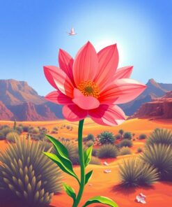 Oasis Flower Paint Numbers