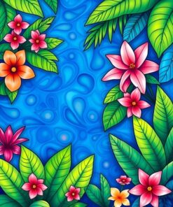 Tropical Garden Paint Numbers