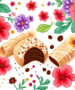 Botanical Wrapped Cocoa Treats Paint By Numbers