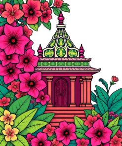 Vintage Temple Paint Numbers