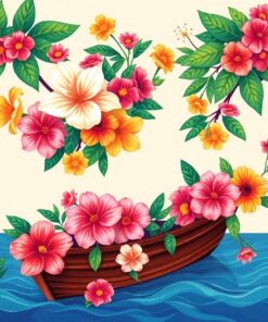 Bound Vintage Island Blooms Paint By Numbers