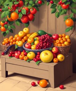 Fruit Display Paint Numbers