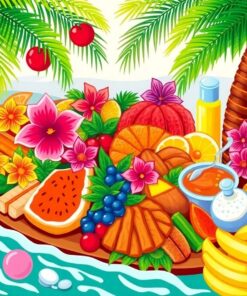 Tropical Spread Paint Numbers