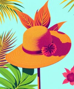 Leaf Sunhat Paint Numbers