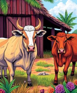 Tropical Barn Paint Numbers