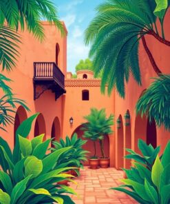 Tropical Fronds Paint Numbers