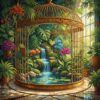 Brass Cage Tropical Oasis Paint By Numbers
