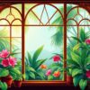 Tropical Window Paint Numbers