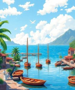 Tropical Port Paint Numbers