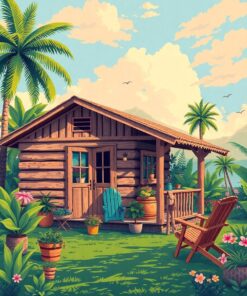 Cabin Afternoon Paint Numbers