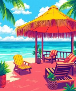 Island Cabana Paint Numbers