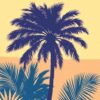 Palm Silhouette Paint Numbers