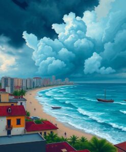 Brewing Storm Over Havana Paint By Numbers