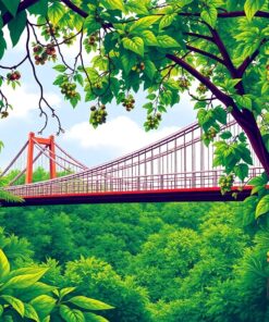 Tropical Vines Paint Numbers