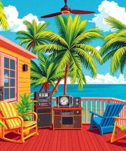 Tropical Porches Paint Numbers