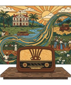 Broadcasting Vintage Plantation Tales Paint By Numbers