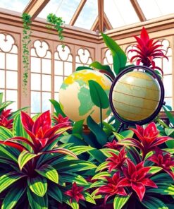 Antique Globe Paint Numbers