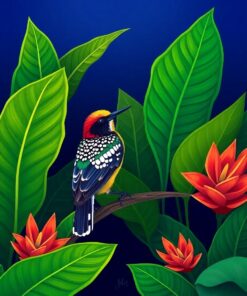 Realistic Monstera Paint Numbers