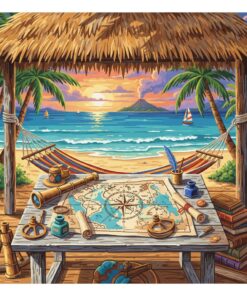 Cabana Cartographer Workspace Paint By Numbers