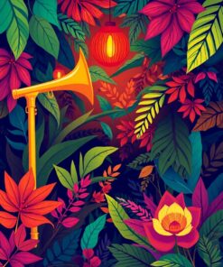 Jungle Foliage Paint Numbers