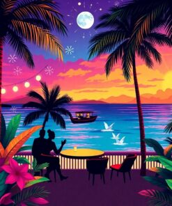 Cabaret Countdown Under Palms Paint By Numbers