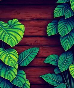 Monstera Leaves Paint Numbers