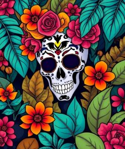 Tropical Ferns Paint Numbers