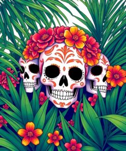 Palm Leaves Paint Numbers