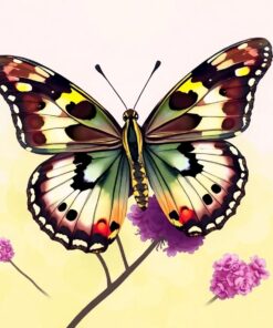 Camouflaged Lepidoptera Study Paint By Numbers