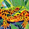 Reptile Mosaic Paint Numbers