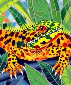 Reptile Mosaic Paint Numbers