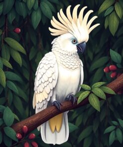 White Cockatoo Paint Numbers