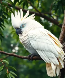 Canopy Resting White Cockatoo Paint By Numbers