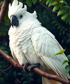 Canopy Resting White Cockatoo Paint By Numbers