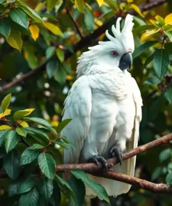 Canopy Resting White Cockatoo Paint By Numbers