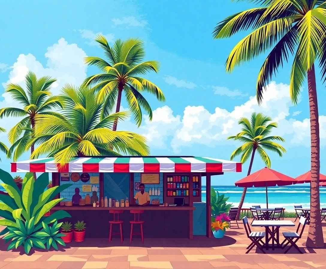 canteen-beside-tropical-palms-paint-by-numbers-kit