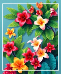 Screen Blooms Paint Numbers