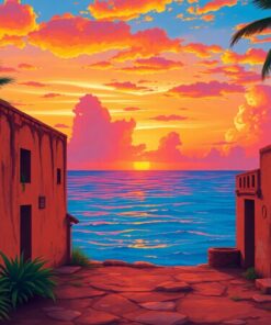 Vintage Ruins Paint Numbers