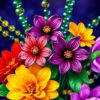 Bead Flowers Paint Numbers
