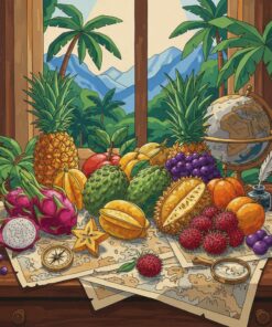 Cartographers Exotic Fruit Desk Paint By Numbers